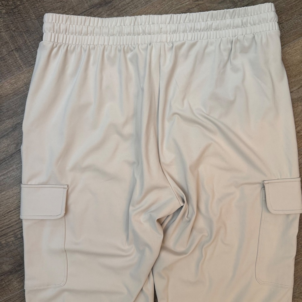 Yogalicious Lux Aviator Jogger Pant Beige Stone Cargo Women XL High Rise Stretch - Picture 5 of 11